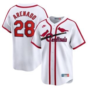 Nolan Arenado St. Louis Cardinals White Cooperstown Collection Jersey - All Stitched