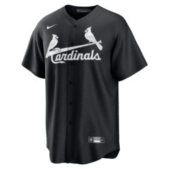Alternative view of Nolan Arenado St. Louis Cardinals Black White Jersey - All Stitched