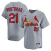 Lars Nootbaar St. Louis Cardinals Grey Road Limited Jersey - All Stitched