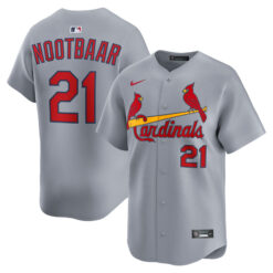 Lars Nootbaar St. Louis Cardinals Grey Road Limited Jersey - All Stitched
