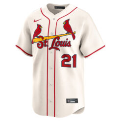 Alternative view of Lars Nootbaar St. Louis Cardinals Cream Alternate Limited Jersey - All Stitched