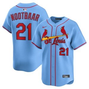 Lars Nootbaar St. Louis Cardinals Light Blue Alternate Limited Jersey - All Stitched