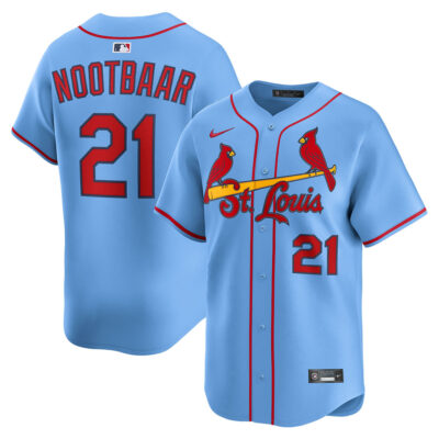 Lars Nootbaar St. Louis Cardinals Light Blue Alternate Limited Jersey - All Stitched