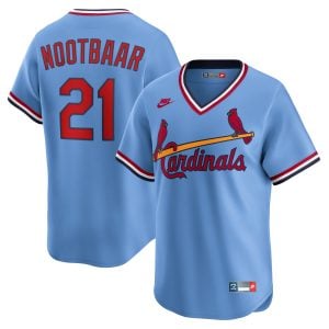 Lars Nootbaar St. Louis Cardinals Light Blue Cooperstown Collection Jersey - All Stitched