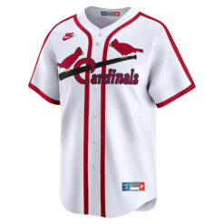 Alternative view of Lars Nootbaar St. Louis Cardinals White Cooperstown Collection Jersey - All Stitched