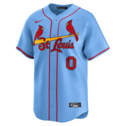 Alternative view of Masyn Winn St. Louis Cardinals Light Blue Alternate Limited Jersey - All Stitched