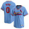 Masyn Winn St. Louis Cardinals Light Blue Cooperstown Collection Jersey - All Stitched