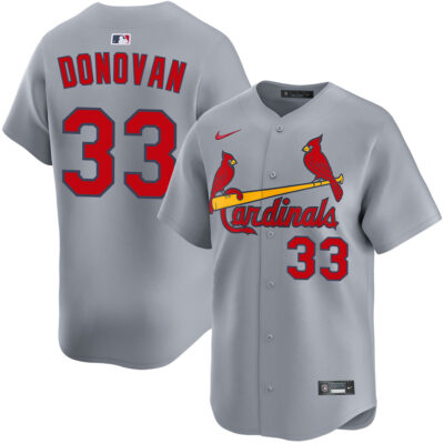 Brendan Donovan St. Louis Cardinals Grey Road Limited Jersey - All Stitched
