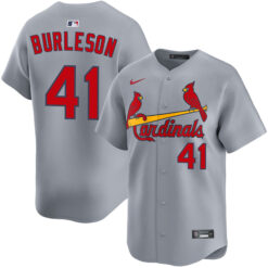 Alec Burleson St. Louis Cardinals Grey Road Limited Jersey - All Stitched