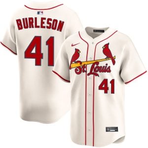 Alec Burleson St. Louis Cardinals Cream Alternate Limited Jersey - All Stitched