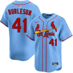 Alec Burleson St. Louis Cardinals Light Blue Alternate Limited Jersey - All Stitched