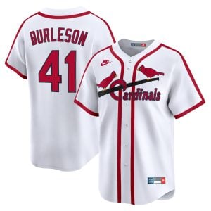 Alec Burleson St. Louis Cardinals White Cooperstown Collection Jersey - All Stitched
