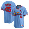 Bob Gibson St. Louis Cardinals Light Blue Cooperstown Collection Jersey - All Stitched