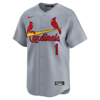 Alternative view of Ozzie Smith St. Louis Cardinals Grey Road Limited Jersey - All Stitched