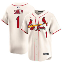 Ozzie Smith St. Louis Cardinals Cream Alternate Limited Jersey - All Stitched