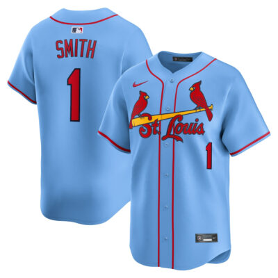 Ozzie Smith St. Louis Cardinals Light Blue Alternate Limited Jersey - All Stitched