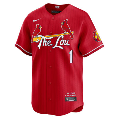 Alternative view of Ozzie Smith St. Louis Cardinals Red City Connect Limited Jersey - All Stitched