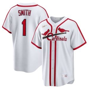 Ozzie Smith St. Louis Cardinals White Cooperstown Collection Jersey - All Stitched