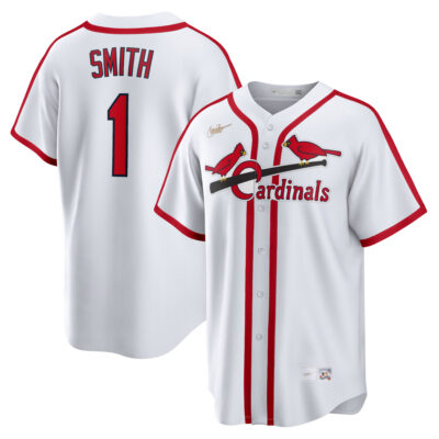 Ozzie Smith St. Louis Cardinals White Cooperstown Collection Jersey - All Stitched