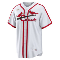 Alternative view of Ozzie Smith St. Louis Cardinals White Cooperstown Collection Jersey - All Stitched