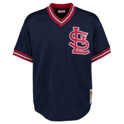 Alternative view of Ozzie Smith St. Louis Cardinals Navy 1994 Cooperstown Collection Jersey - All Stitched