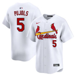 Albert Pujols St. Louis Cardinals White Home Limited Jersey - All Stitched