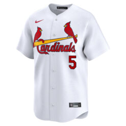 Alternative view of Albert Pujols St. Louis Cardinals White Home Limited Jersey - All Stitched