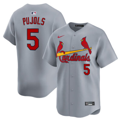Albert Pujols St. Louis Cardinals Grey Road Limited Jersey - All Stitched