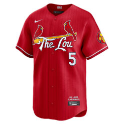 Alternative view of Albert Pujols St. Louis Cardinals Red City Connect Limited Jersey - All Stitched