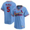 Albert Pujols St. Louis Cardinals Light Blue Cooperstown Collection Jersey - All Stitched