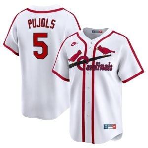 Albert Pujols St. Louis Cardinals White Cooperstown Collection Jersey - All Stitched