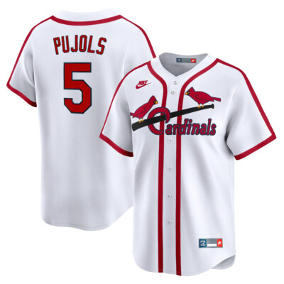 Albert Pujols St. Louis Cardinals White Cooperstown Collection Jersey - All Stitched