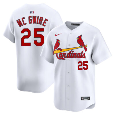 Mark McGwire St. Louis Cardinals White Home Limited Jersey - All Stitched