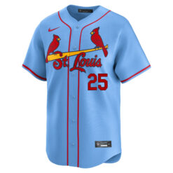 Alternative view of Mark McGwire St. Louis Cardinals Light Blue Alternate Limited Jersey - All Stitched
