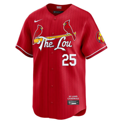 Alternative view of Mark McGwire St. Louis Cardinals Red City Connect Limited Jersey - All Stitched