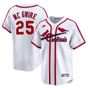 Mark McGwire St. Louis Cardinals White Cooperstown Collection Jersey - All Stitched