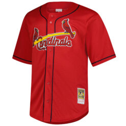 Alternative view of Mark McGwire St. Louis Cardinals Red Cooperstown Collection Jersey - All Stitched
