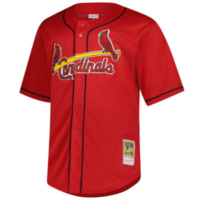 Alternative view of Mark McGwire St. Louis Cardinals Red Cooperstown Collection Jersey - All Stitched