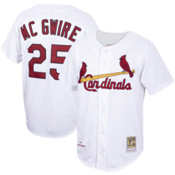 Mark McGwire St. Louis Cardinals White 1998 Cooperstown Collection Jersey - All Stitched