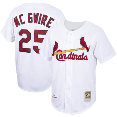 Mark McGwire St. Louis Cardinals White 1998 Cooperstown Collection Jersey - All Stitched