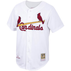 Alternative view of Mark McGwire St. Louis Cardinals White 1998 Cooperstown Collection Jersey - All Stitched