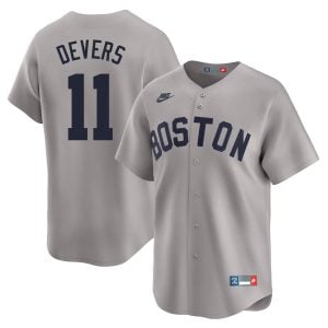 Rafael Devers Boston Red Sox Grey Throwback Limited Jersey - All Stitched