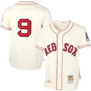 Ted Williams Boston Red Sox Cream Jersey - All Stitched