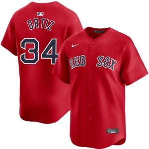 David Ortiz Boston Red Sox Red Alternate Limited Jersey - All Stitched
