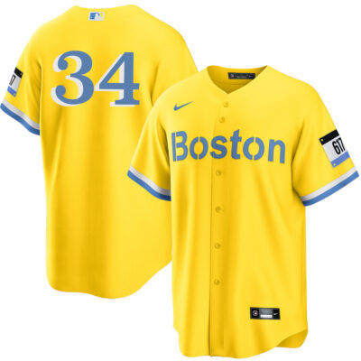David Ortiz Boston Red Sox Gold City Connect Limited Jersey - All Stitched