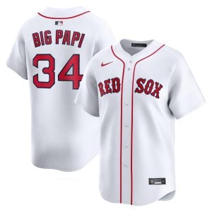 David Ortiz Big Papi Boston Red Sox White Home Limited Jersey - All Stitched