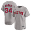 David Ortiz Big Papi Boston Red Sox Grey Road Limited Jersey - All Stitched