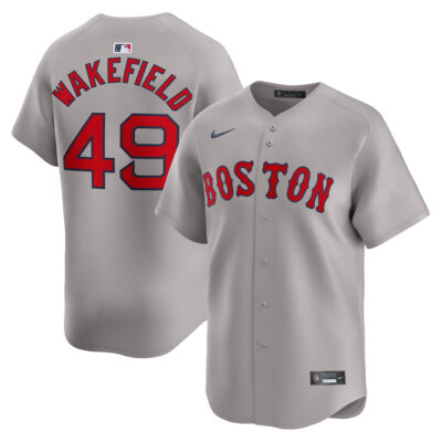 Tim Wakefield Boston Red Sox Grey Road Limited Jersey - All Stitched
