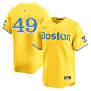 Tim Wakefield Boston Red Sox Gold City Connect Limited Jersey - All Stitched