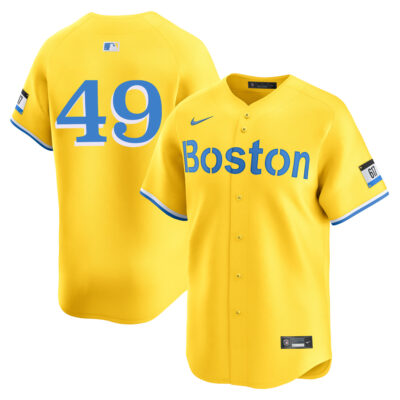 Tim Wakefield Boston Red Sox Gold City Connect Limited Jersey - All Stitched